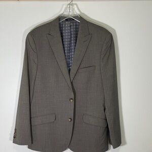 Original Penguin Men's Grey Light Blue Pinstrips